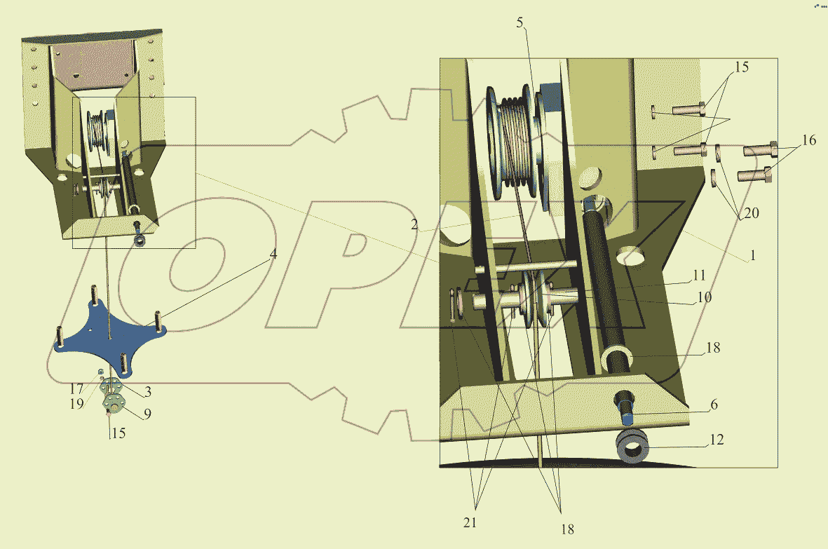 Кронштейн 544018-3105050