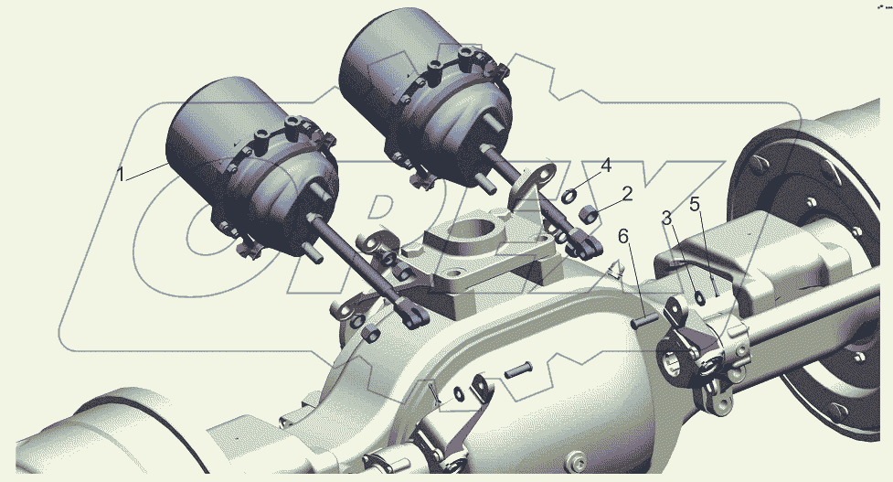 Крепление тормозных камер 6310-3519002