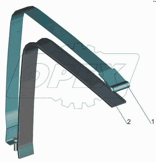Хомут крепления бака 6430-1101110