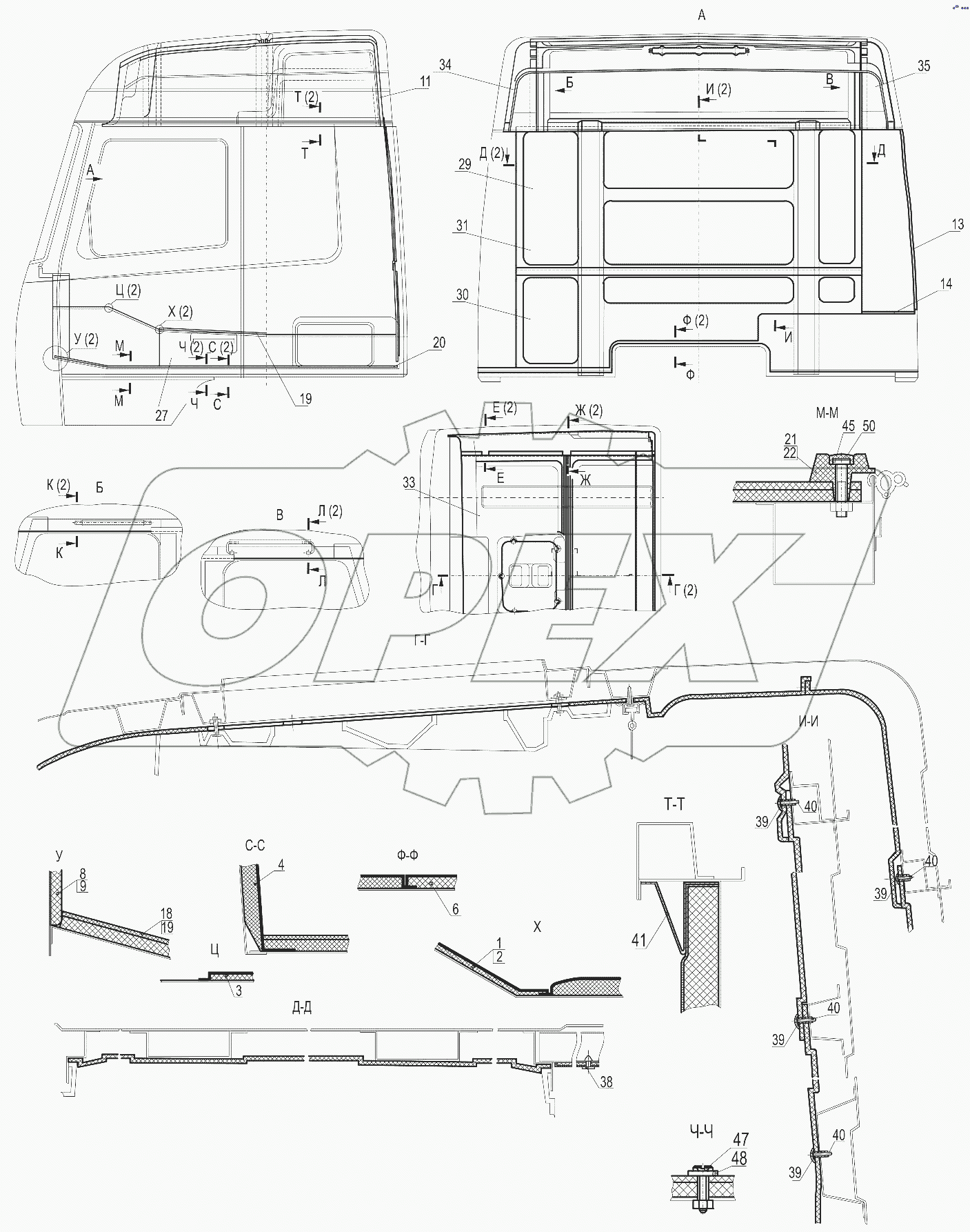 Установка обивок и ковриков 643019-5000100-020