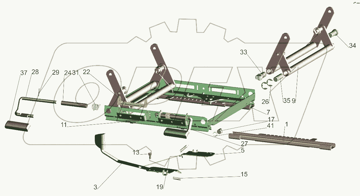 Механизм регулирования высоты 6430-6804100-010