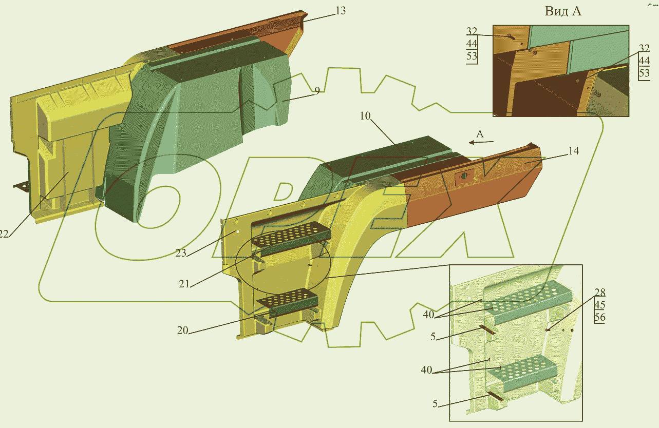 Оперение 6312-8400010-010, 6312-8400011-010