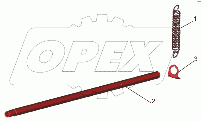 Укладка рычага подъема кабины 6430-3900041