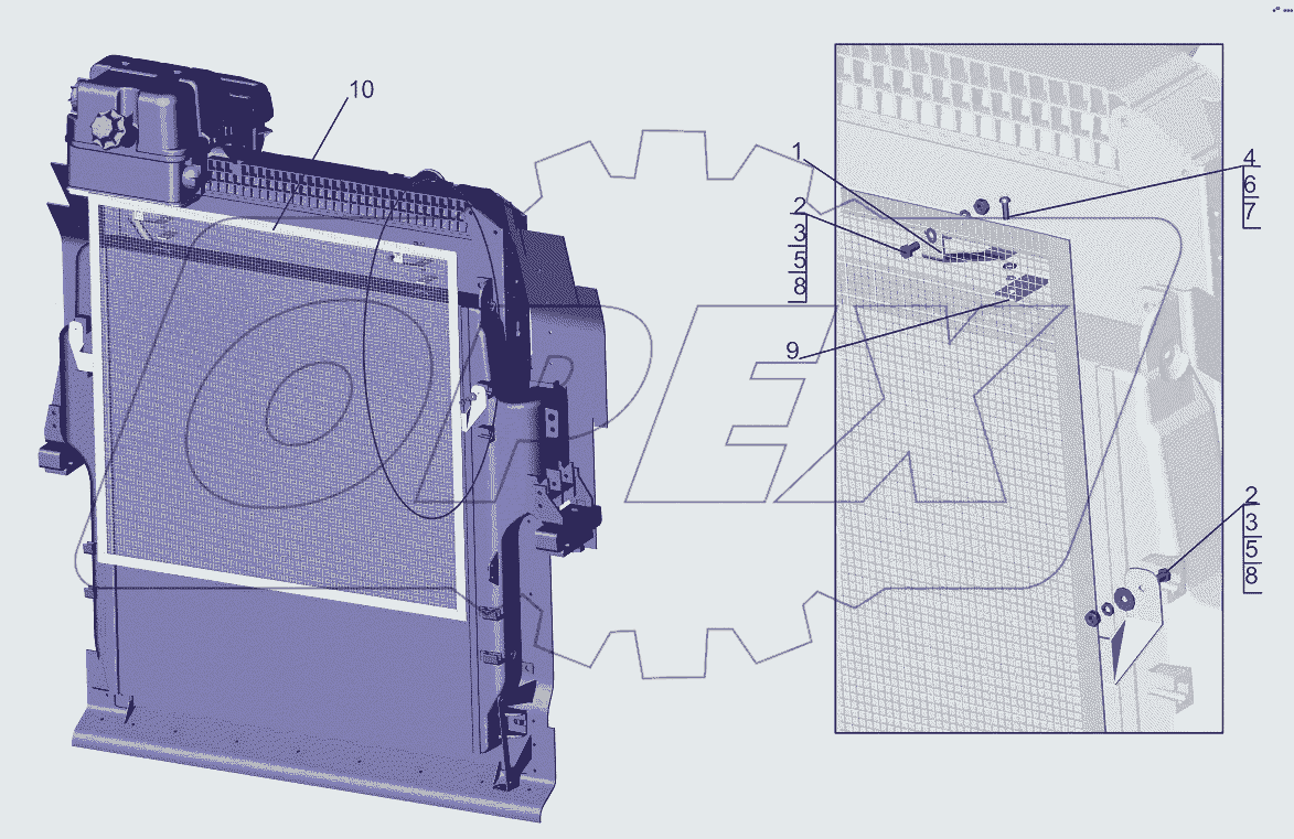Крепление защитной сетки 544019-1300016