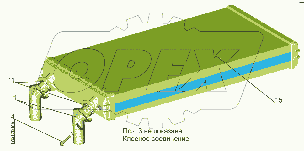 Радиатор отопителя 631019-8101060