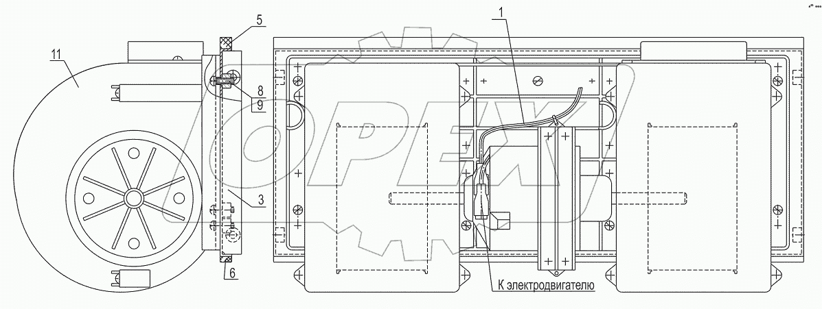 Блок вентиляторный 643008-8118010-020