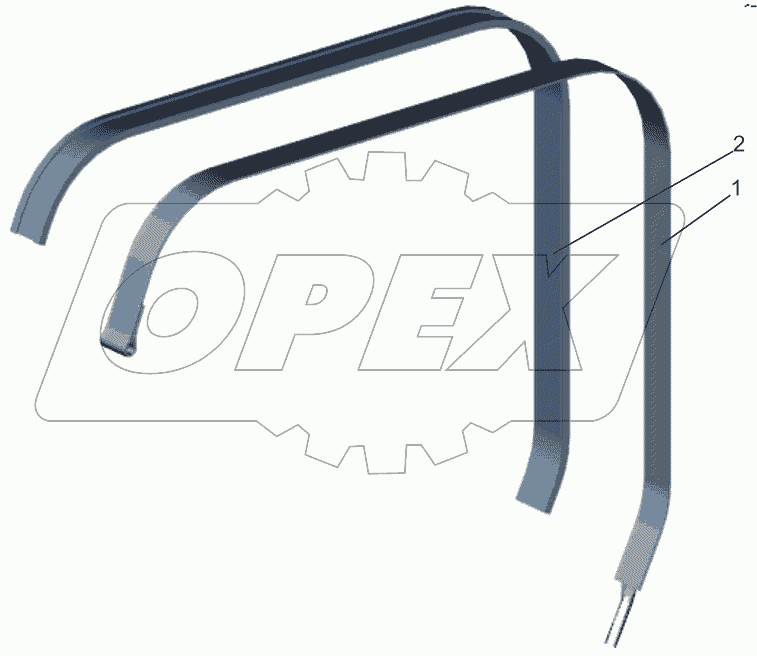 Хомут с прокладкой 544019-1401110