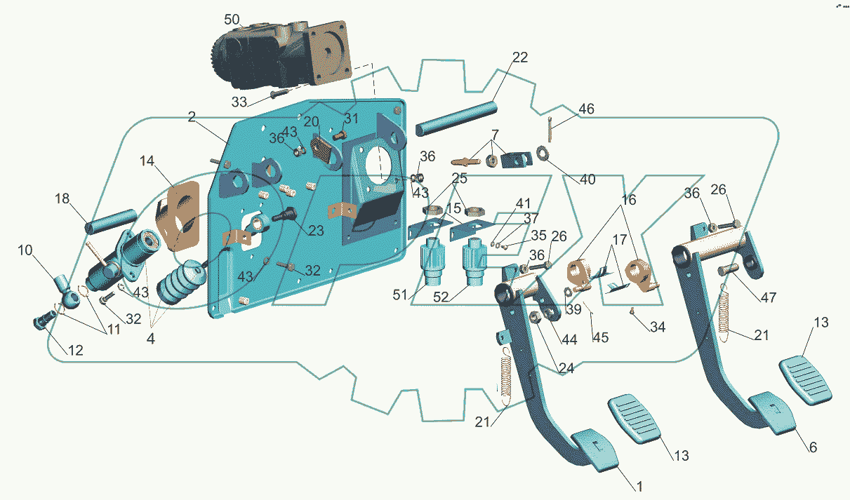 Блок управления сцеплением 544019-1602004