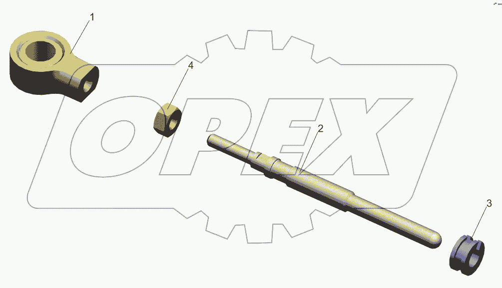 Толкатель 6430-1602568,6430-1602568-020