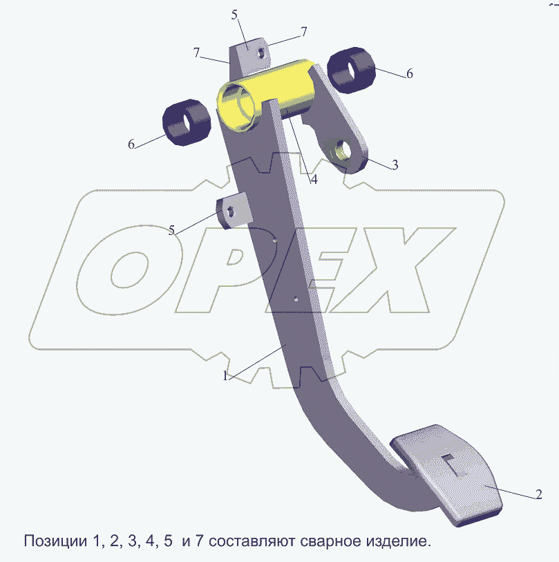 Педаль 6430-1602112