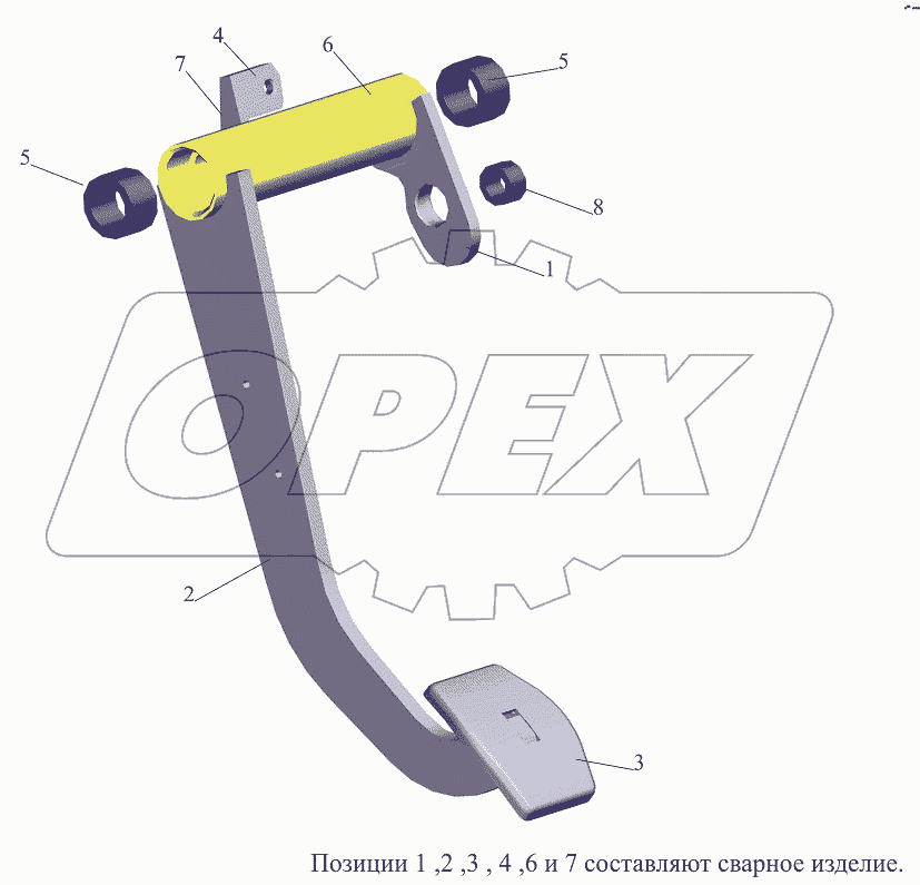 Педаль 6430-3504032