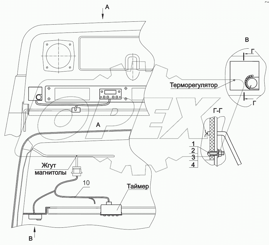 Установка таймера 544019-3700086