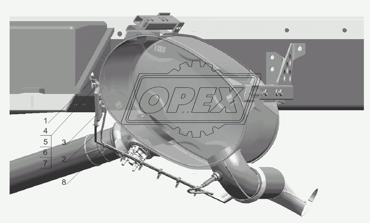 Установка датчика NOx на автомобили МАЗ-631236, 650136