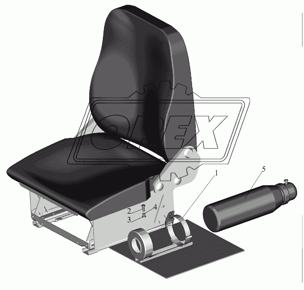 Установка огнетушителя 6501-3910040