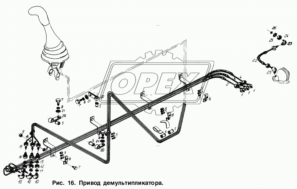 Привод демультипликатора