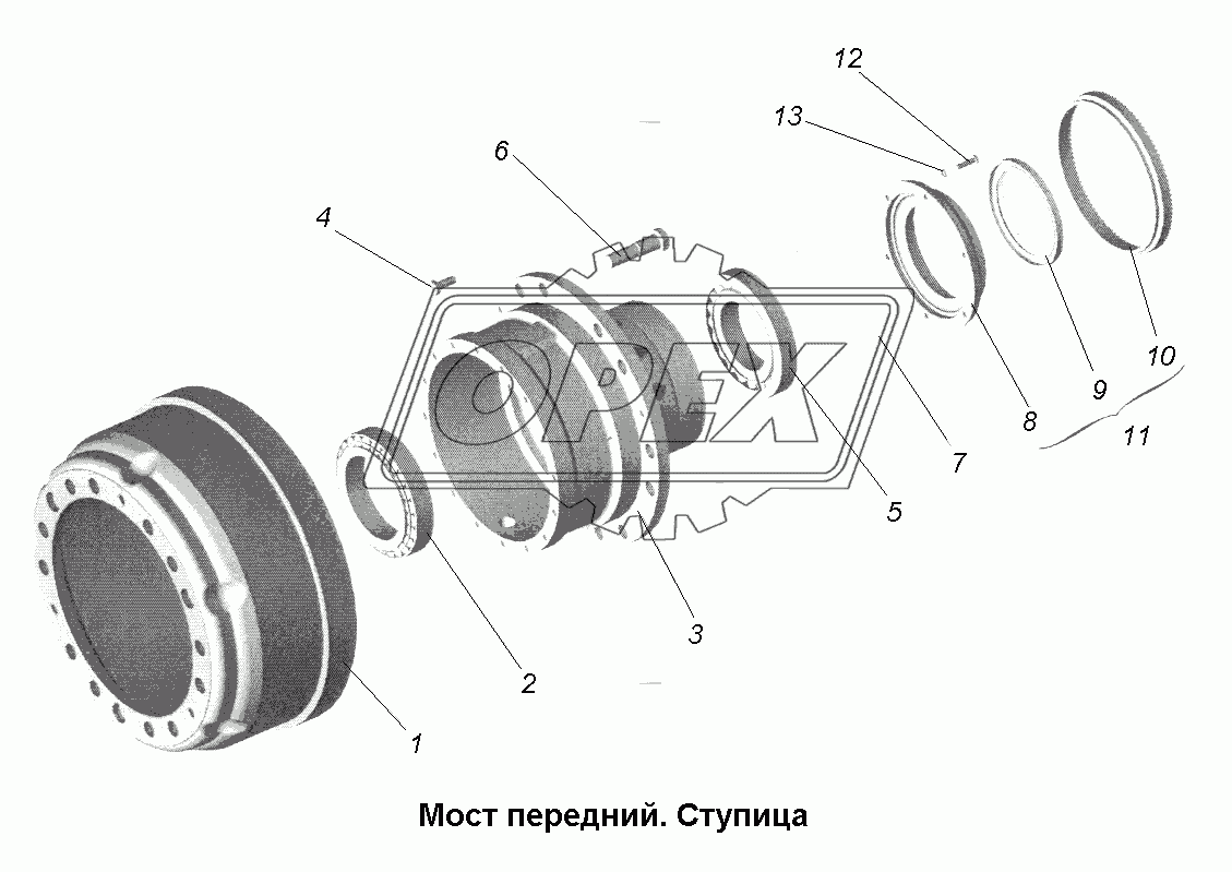 Мост передний\Мост передний. Ступица.