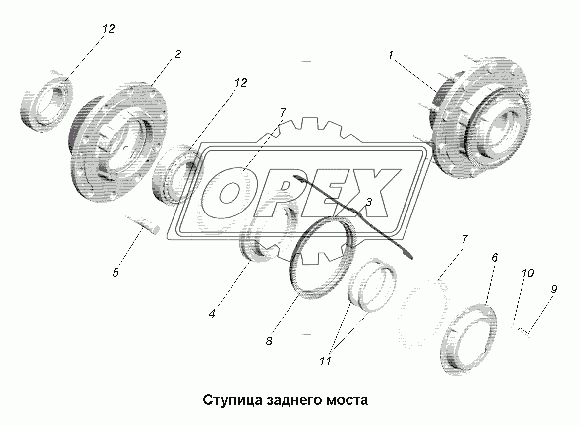 Мост задний\Ступица заднего моста