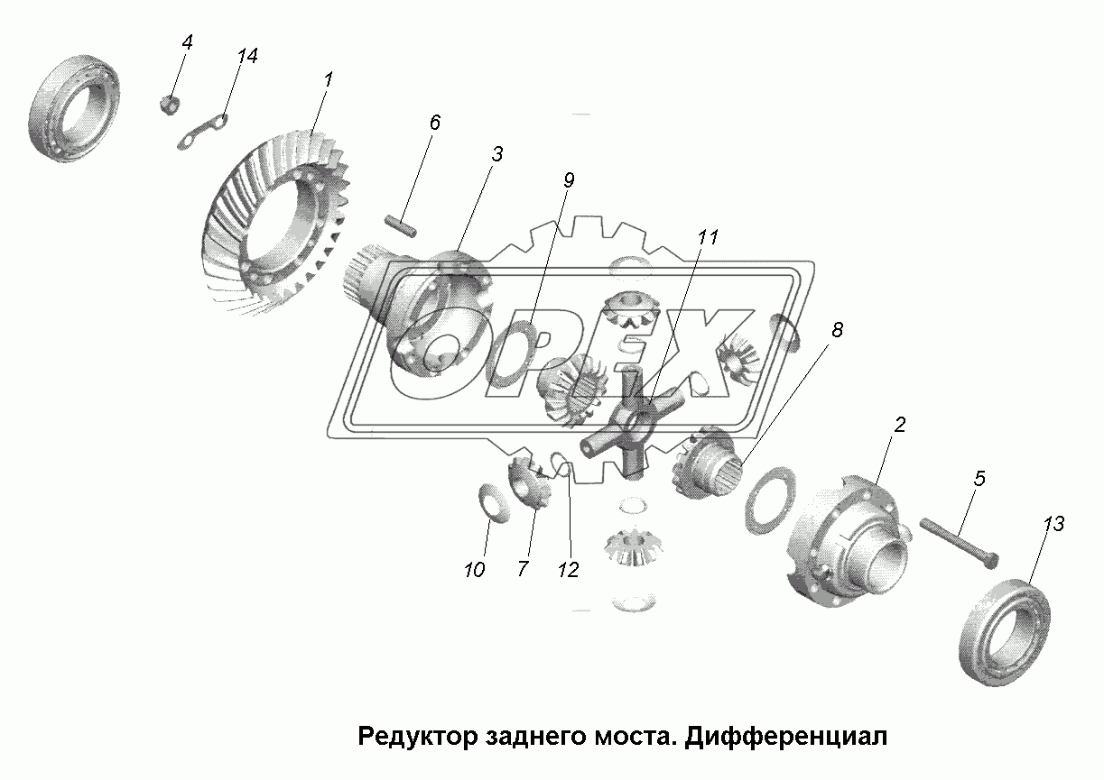 Мост задний\Редуктор заднего моста. Дифференциал