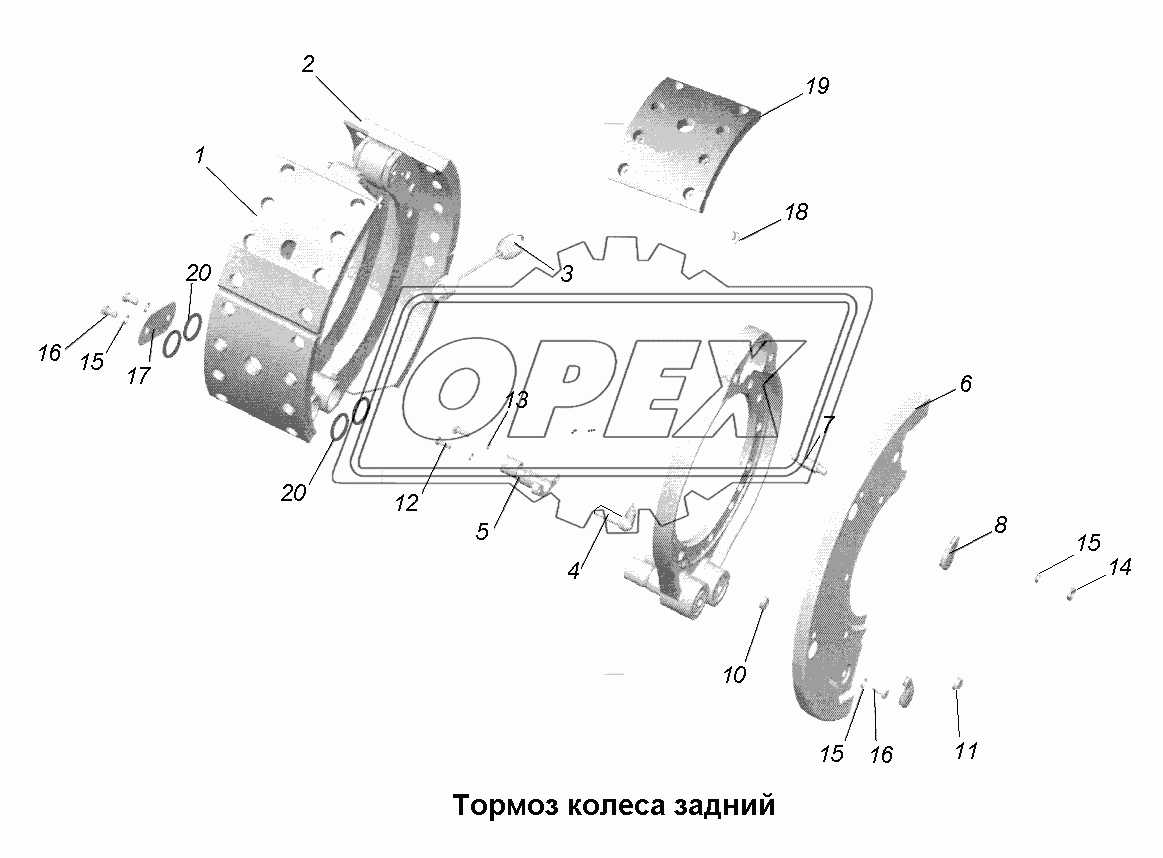 Тормоза\Тормоз колеса задний