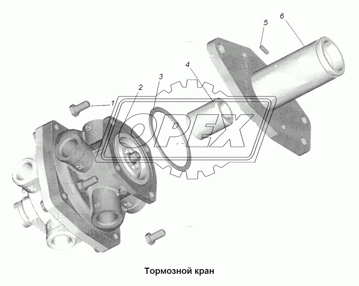 Тормоза\Тормозной кран