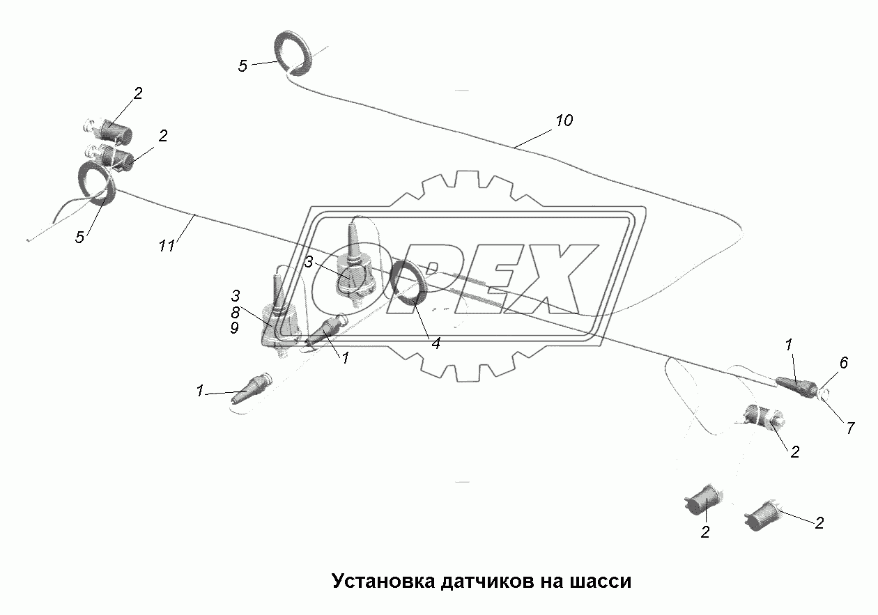 Электрооборудование\Установка датчиков на шасси