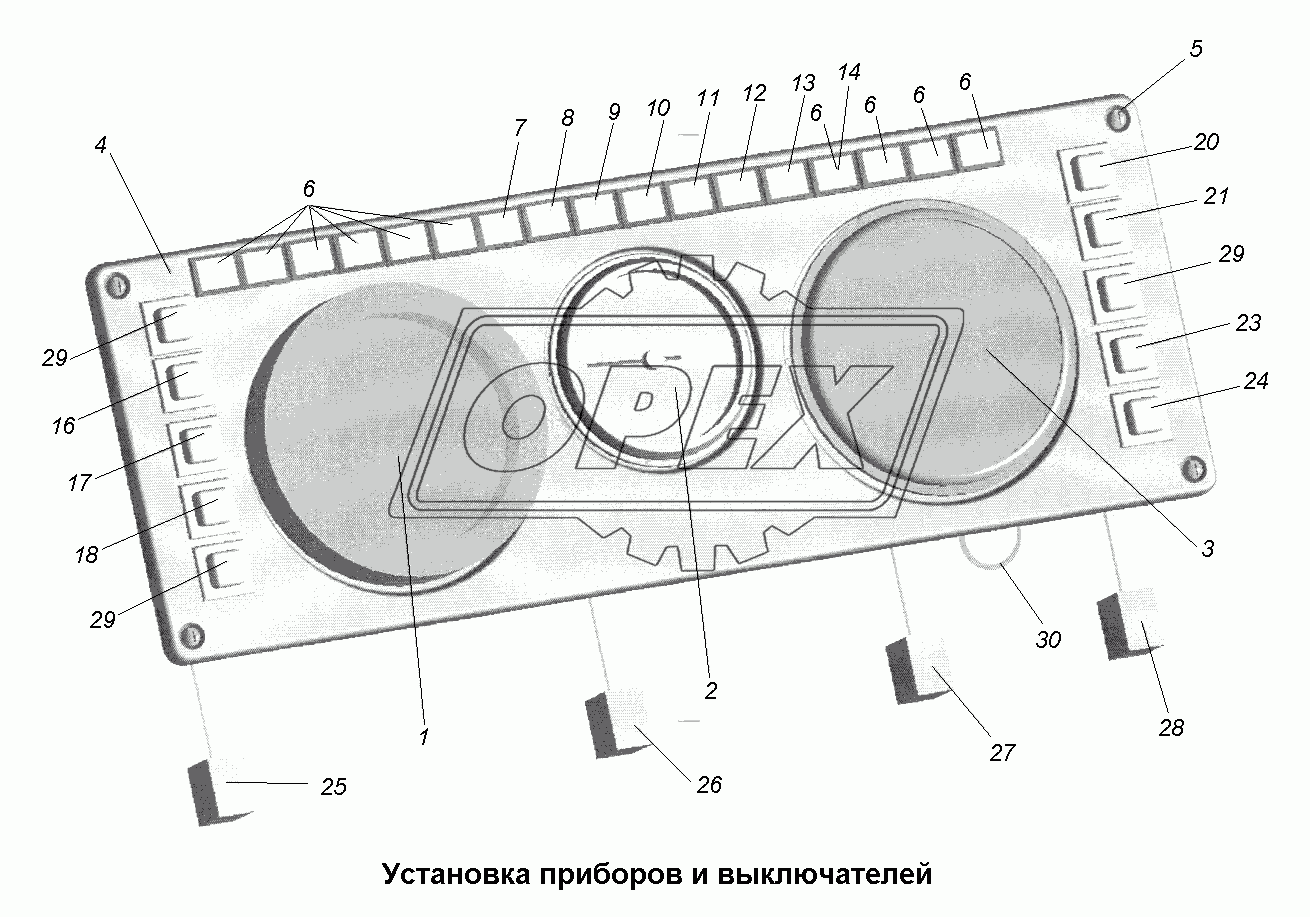 Электрооборудование\Установка приборов и выключателей