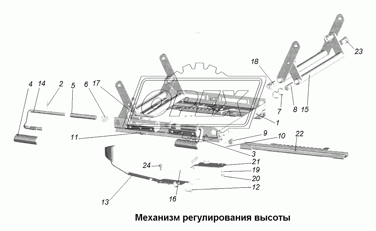 Сиденья\Механизм регулирования высоты