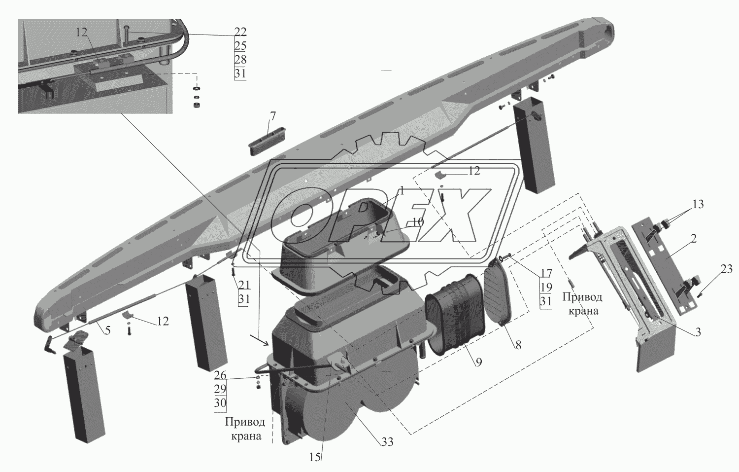 Установка отопителя 642217-8100001