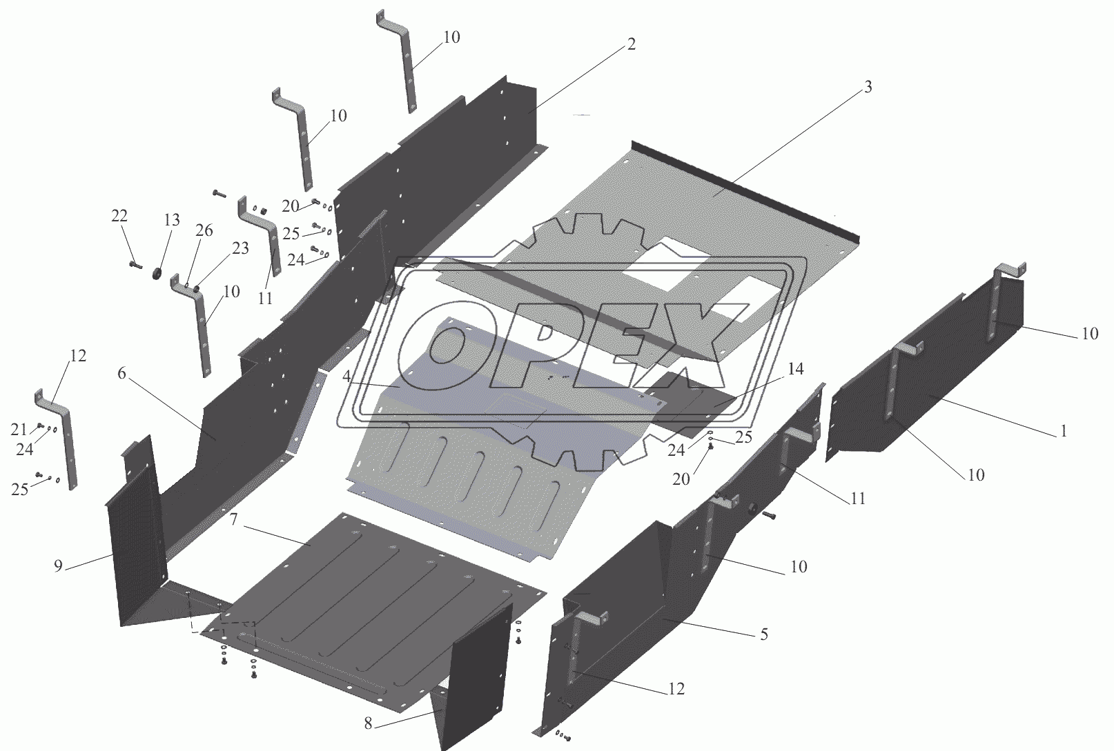 Установка шумоизоляционных экранов 543208-1061004