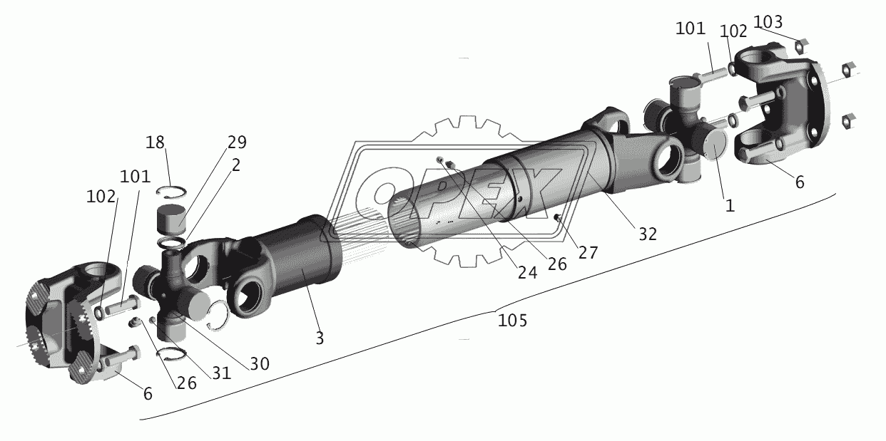 Установка карданного вала 2