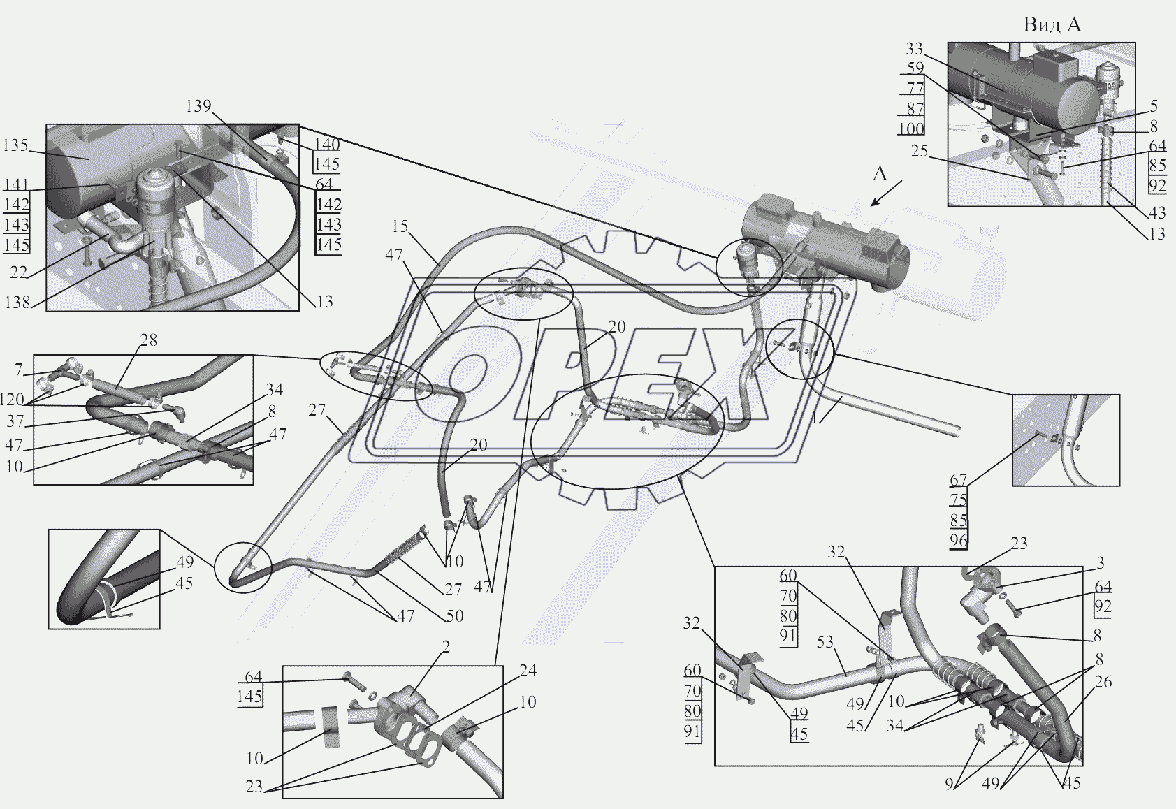 Крепление подогревателя 5336A5-1015001, 5336A5-1015001-010