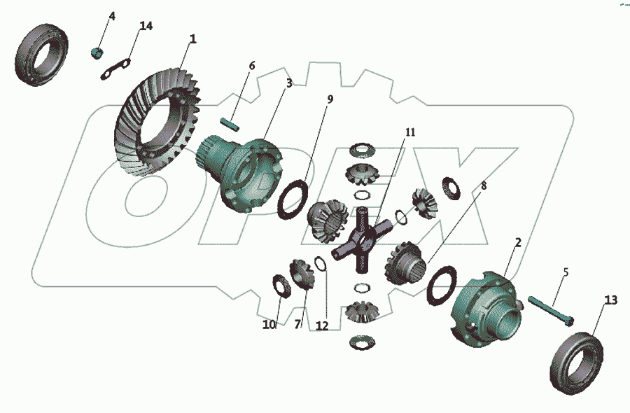 Редуктор заднего моста. Дифференциал