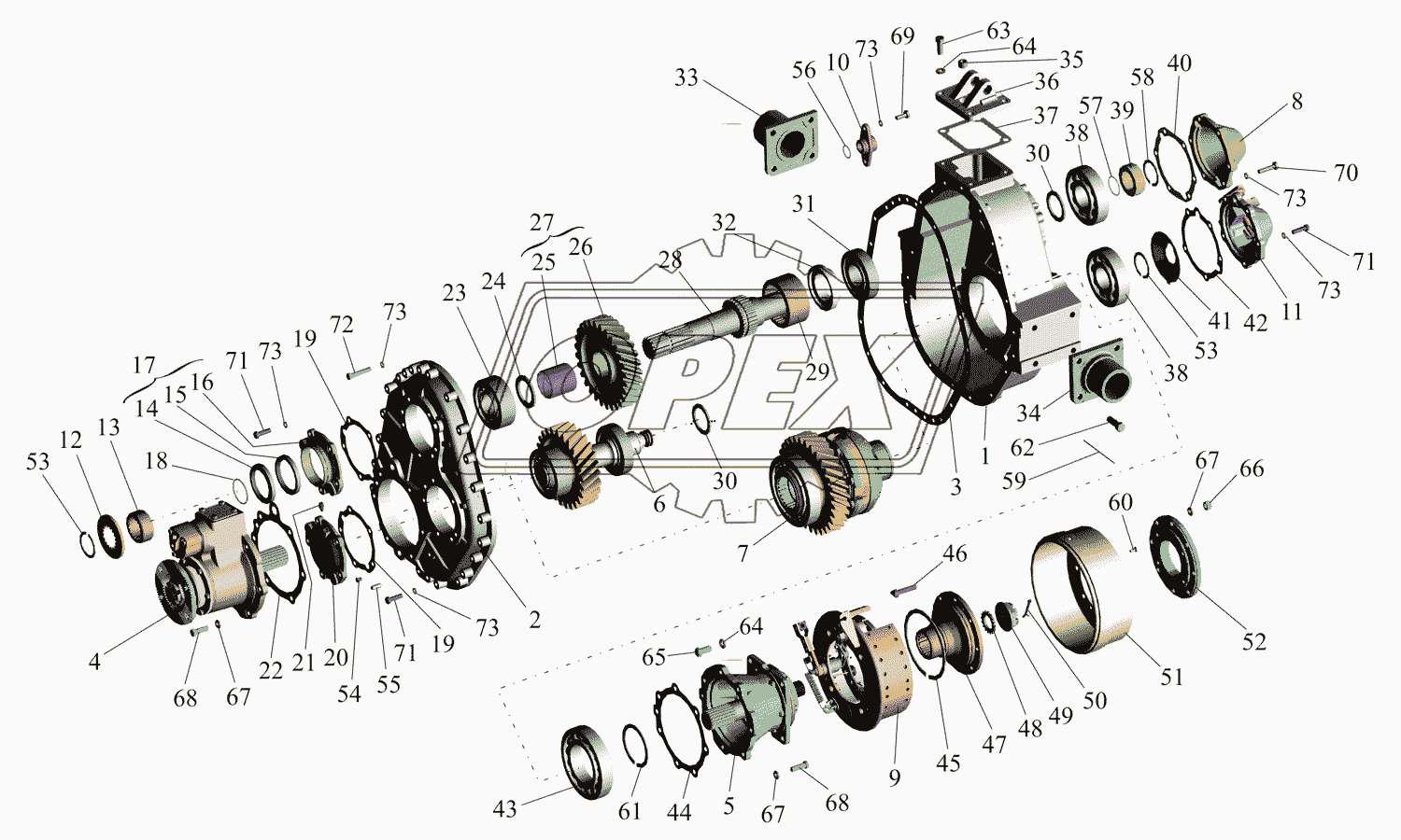 Коробка раздаточная 6425-1800020-10