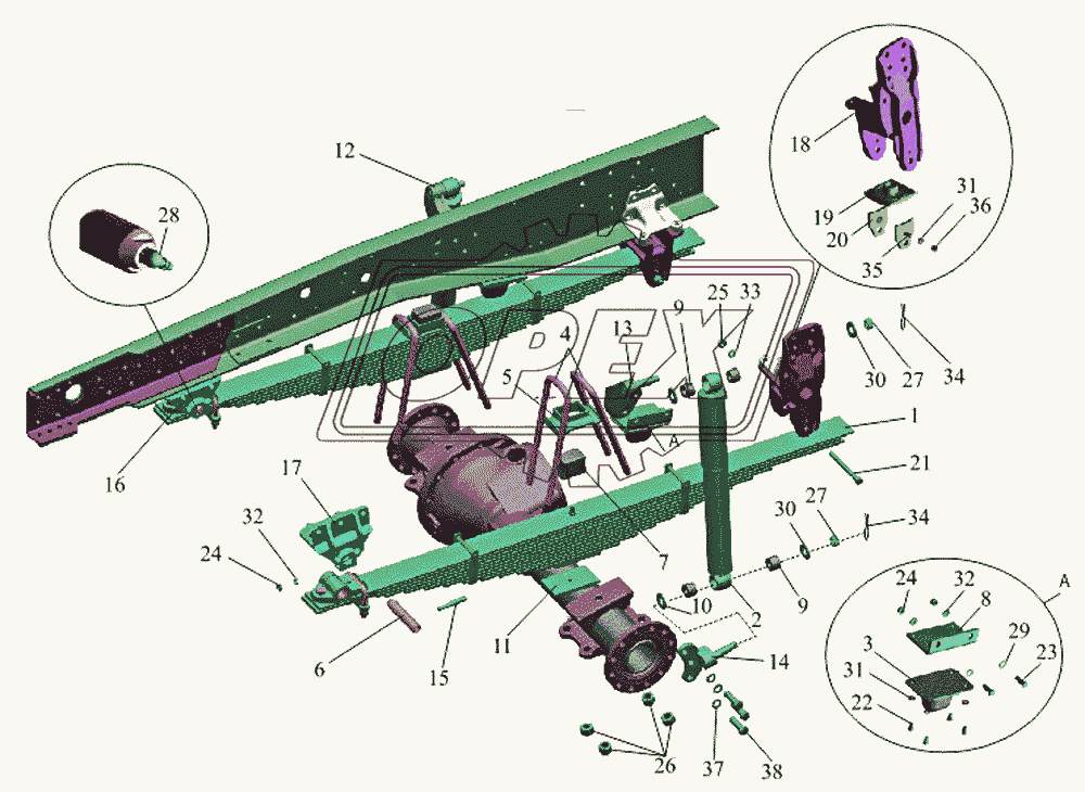 Подвеска передняя 6317-2900001