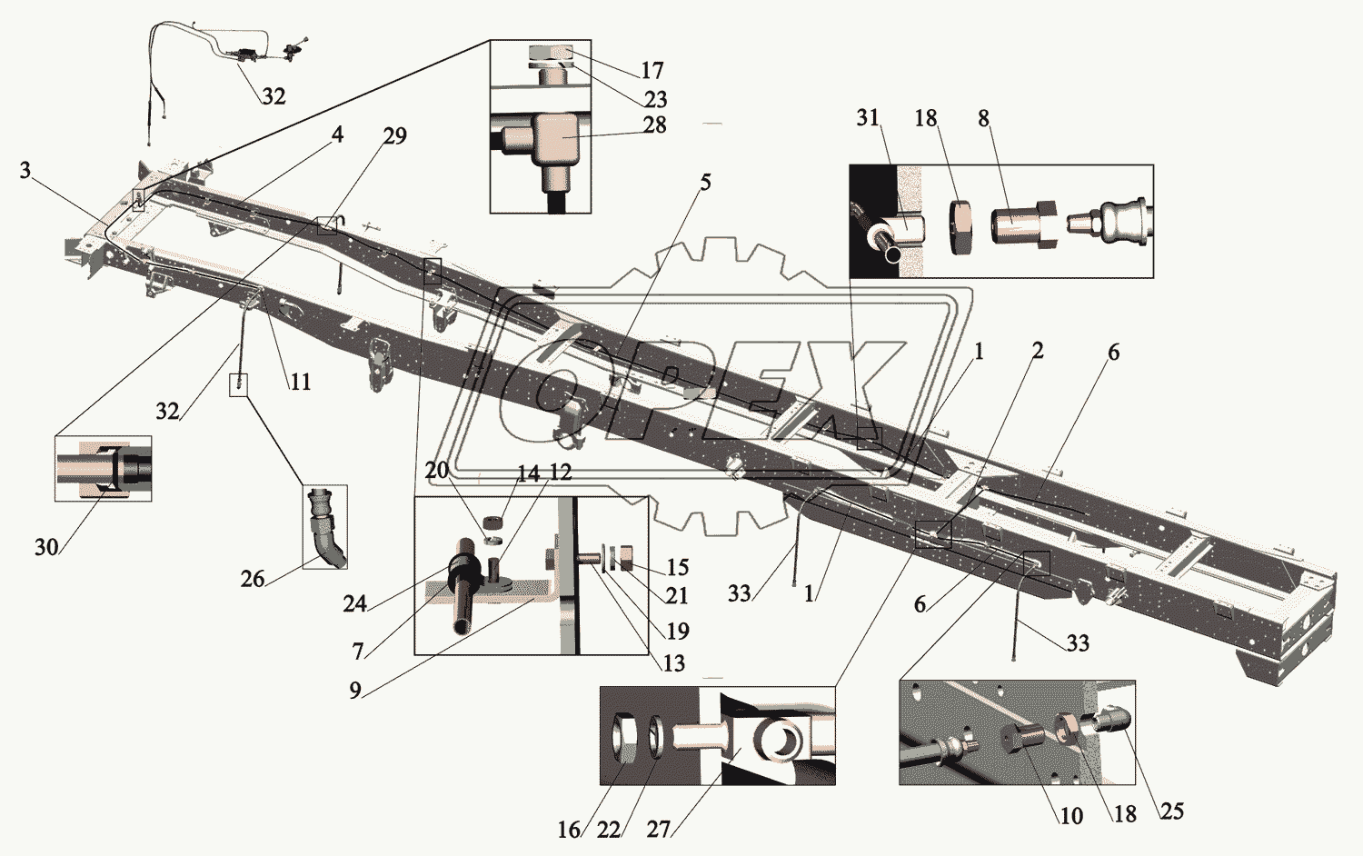 Установка накачки шин 631708-3100022