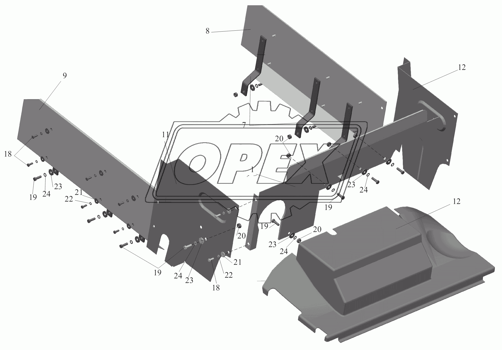 Установка шумоизоляционных экранов 5440A8-1061003