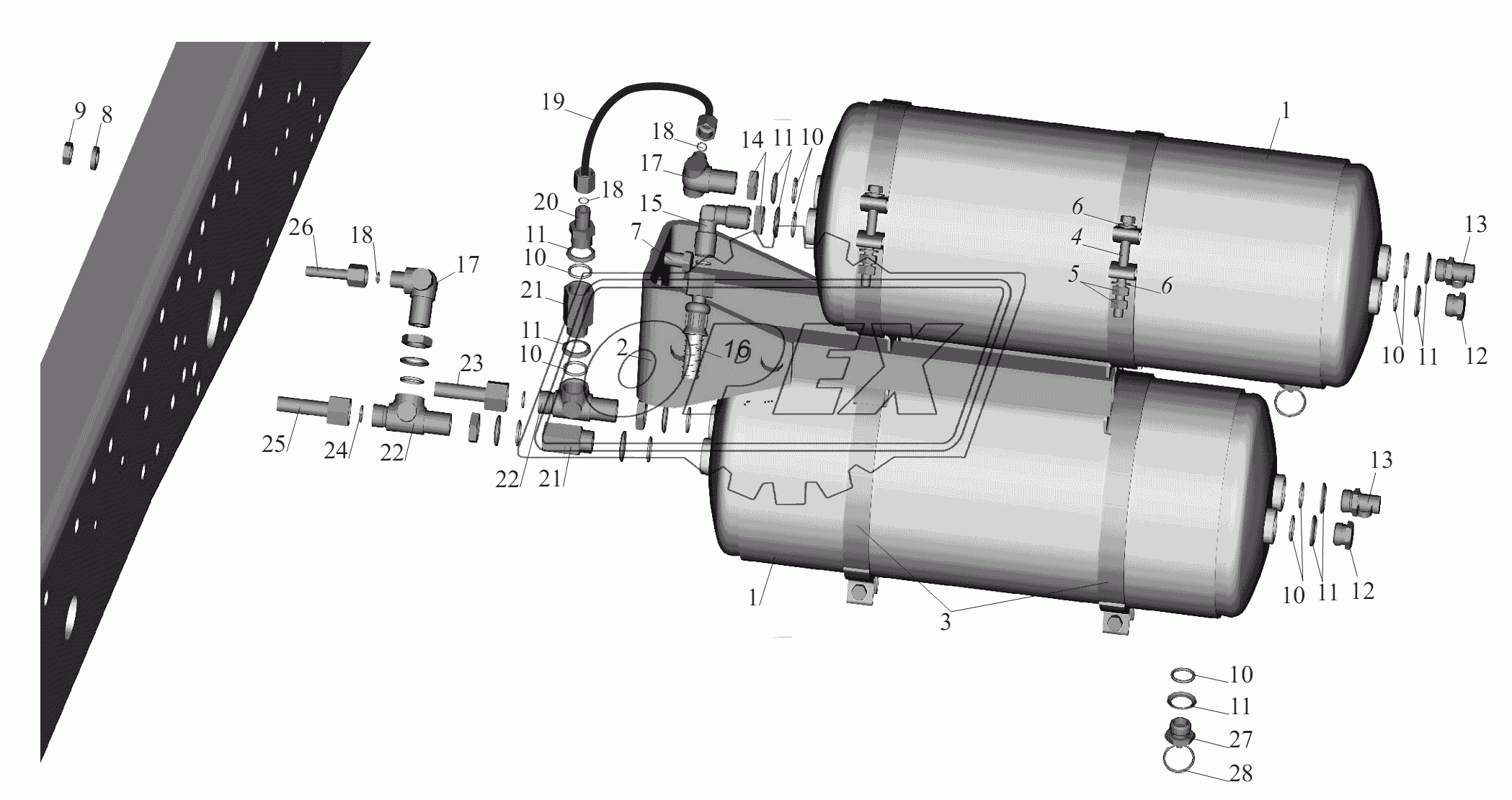 Установка ресиверов 544020-3513005