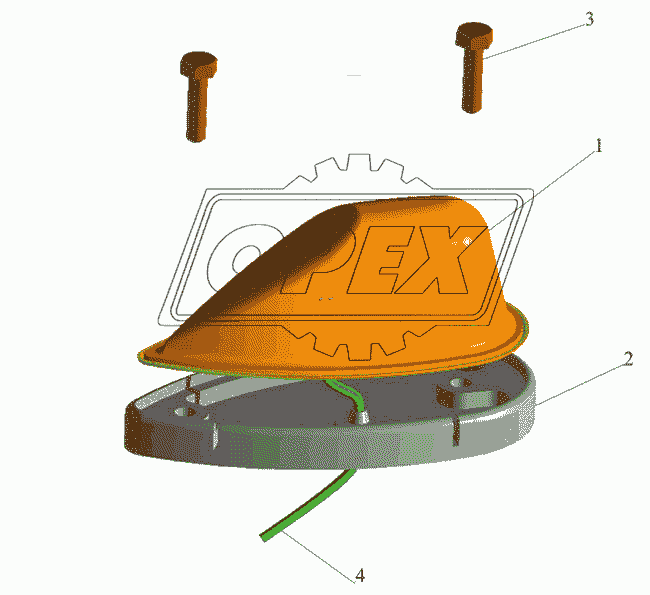 Установка фонарей автопоезда 6501-3700099-001 (-701)