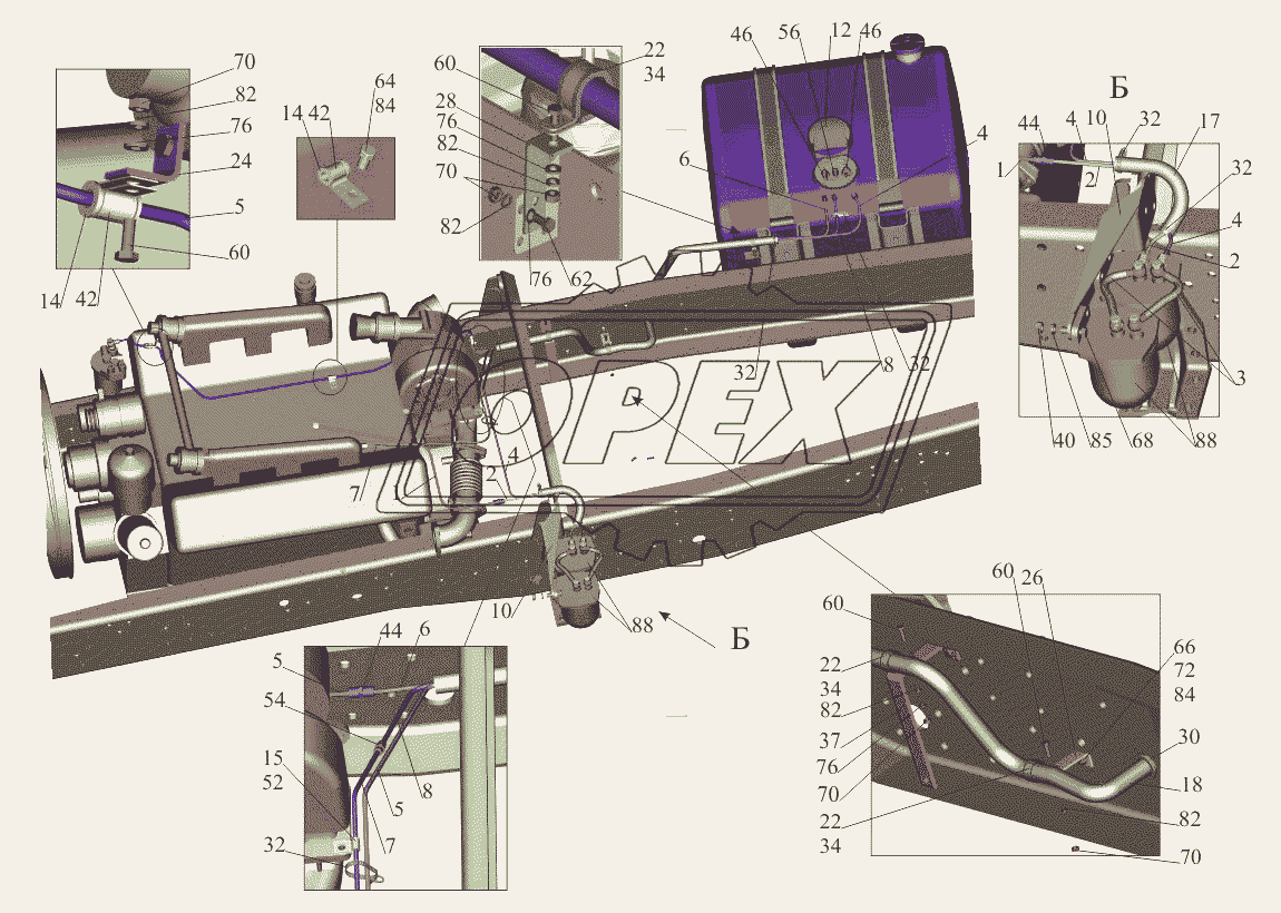 Крепление топливопроводов 650108-1104002-010