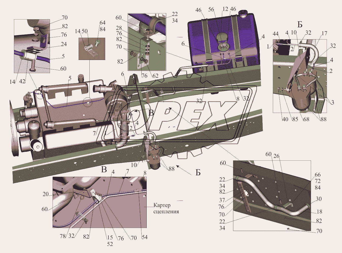 Крепление топливопроводов 650108-1104002-030