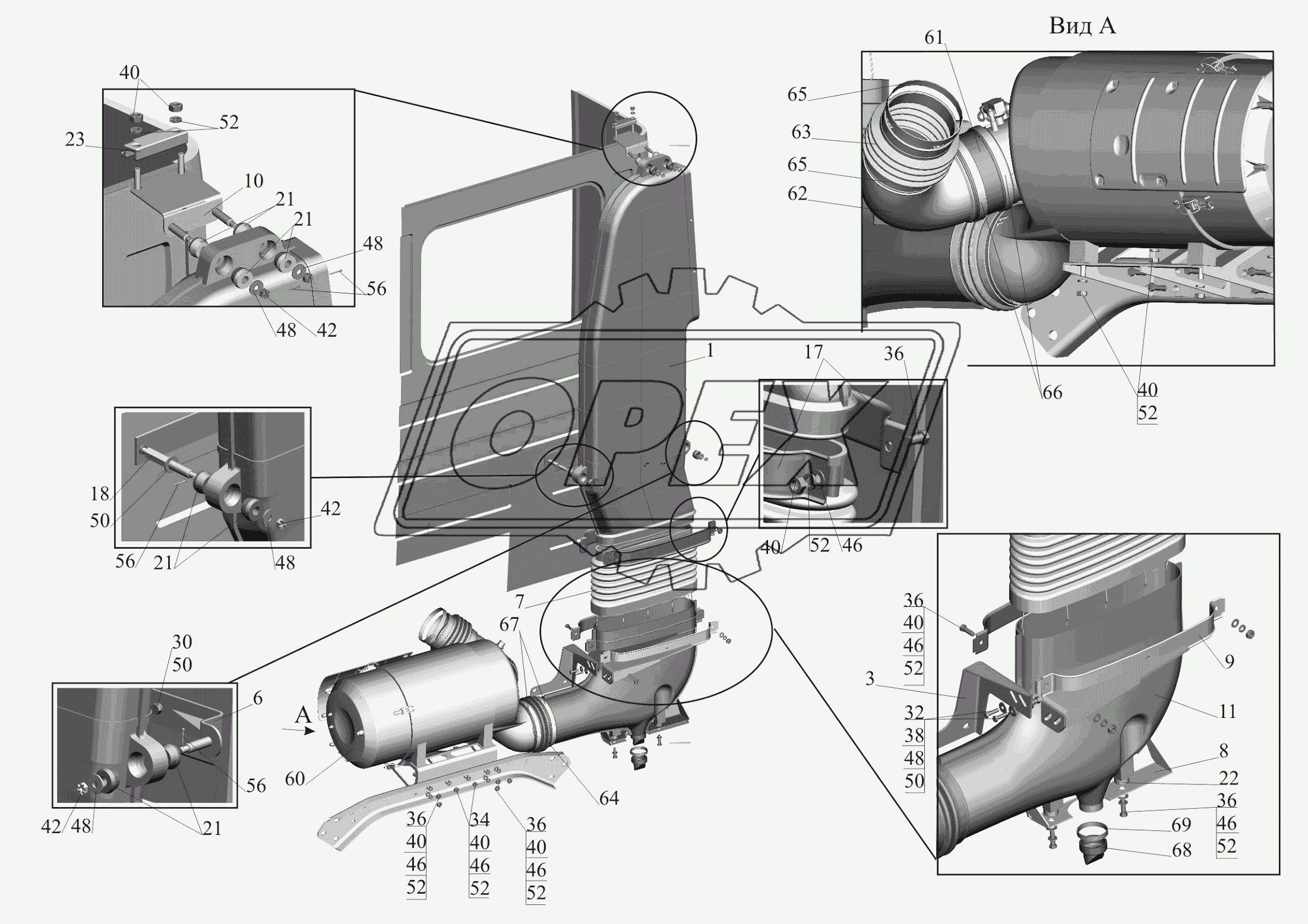 Крепление воздушного фильтра 650119-1109002-010