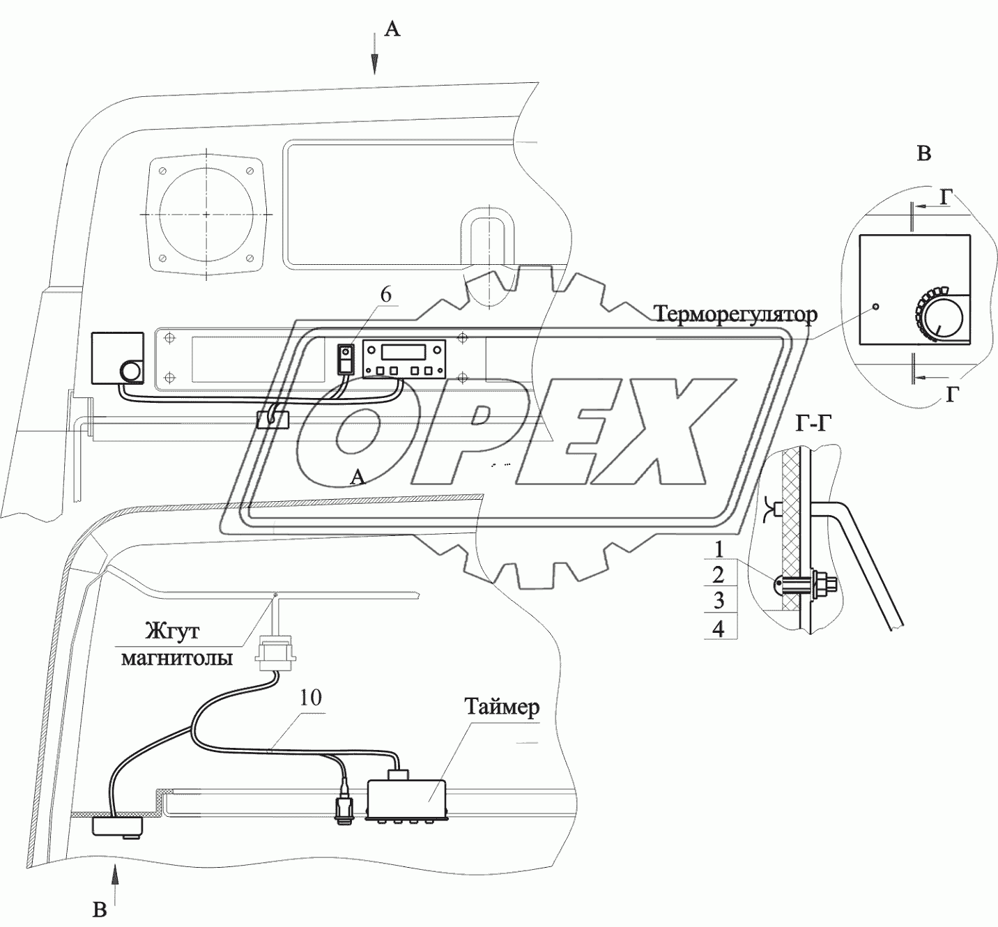 Установка таймера 544019-3700086