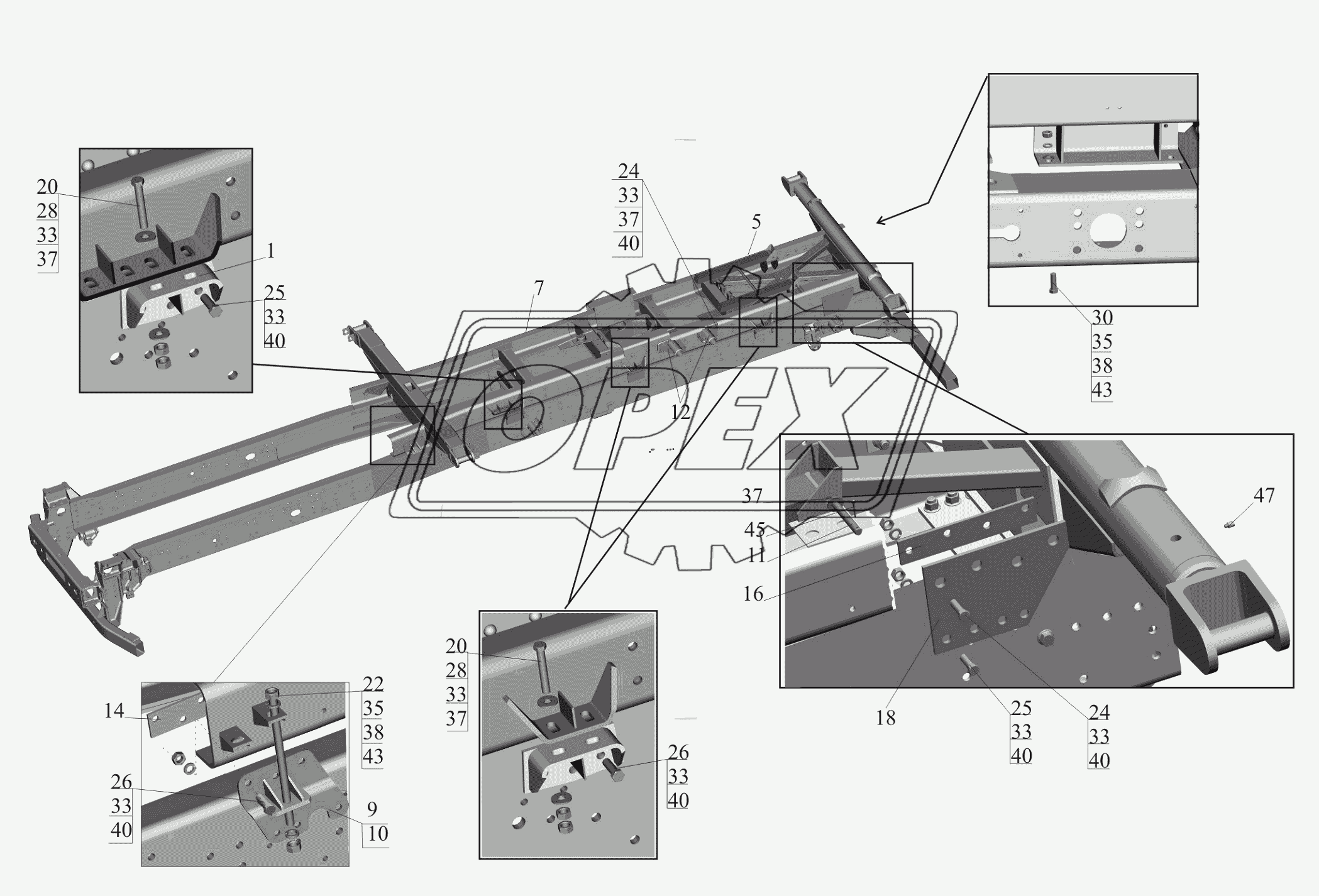 Установка надрамника 650119-8600002