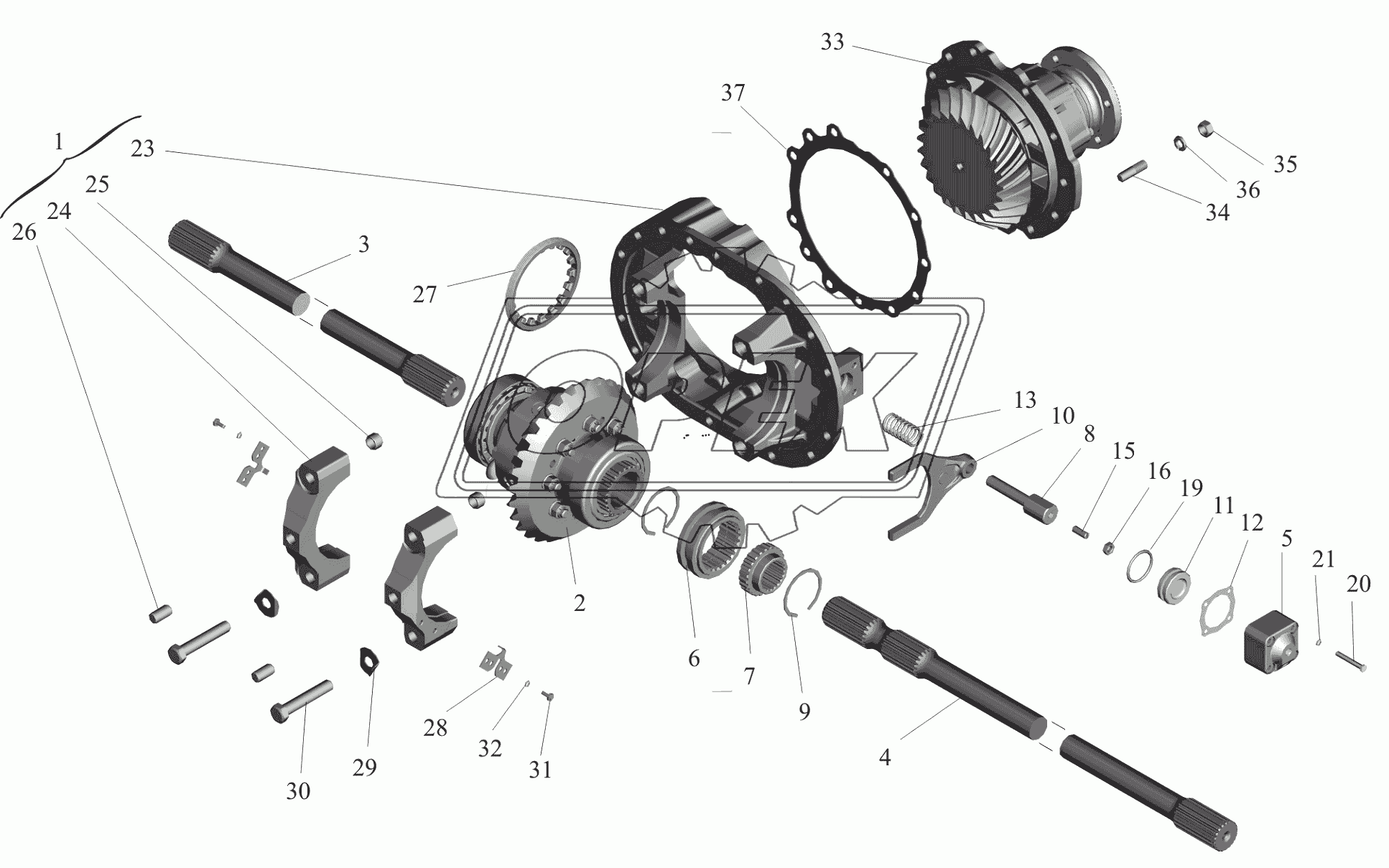 Редуктор заднего моста 65019-2402010