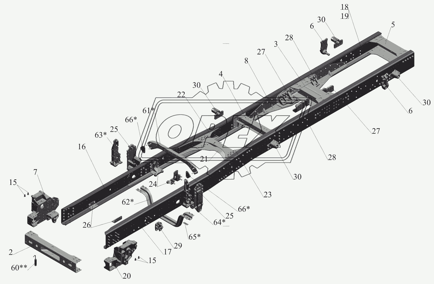 Рамы 650119-2800010 (650119-2801002) 1