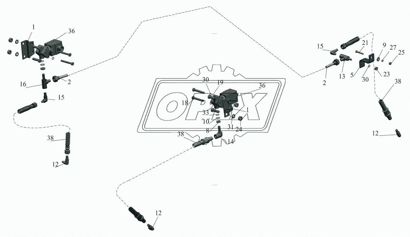 Установка привода управления блокировкой 650119-2500024