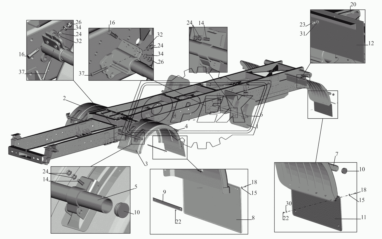 Установка крыльев 651608-8500048-020