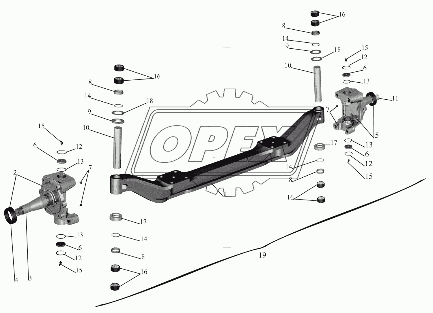 Ось передняя 2