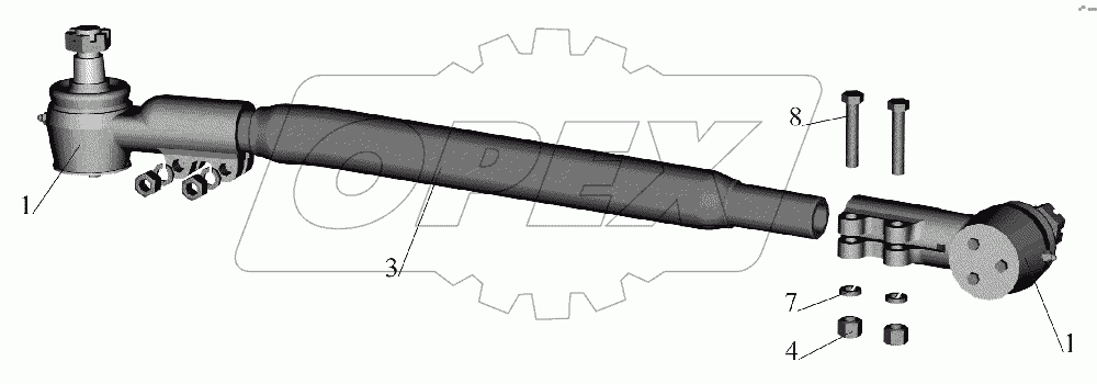 Тяга продольная 651608-3003010
