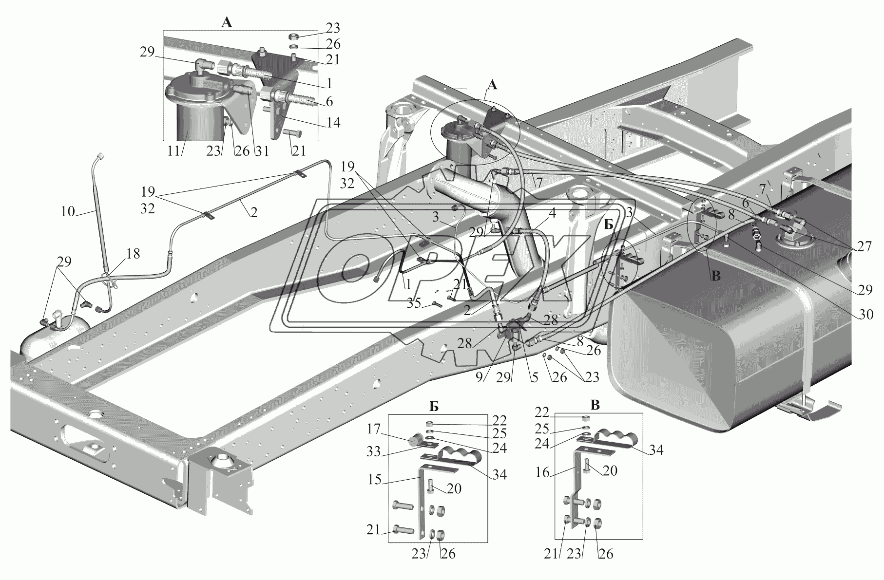 Крепление топливопроводов 651705-1104002-100